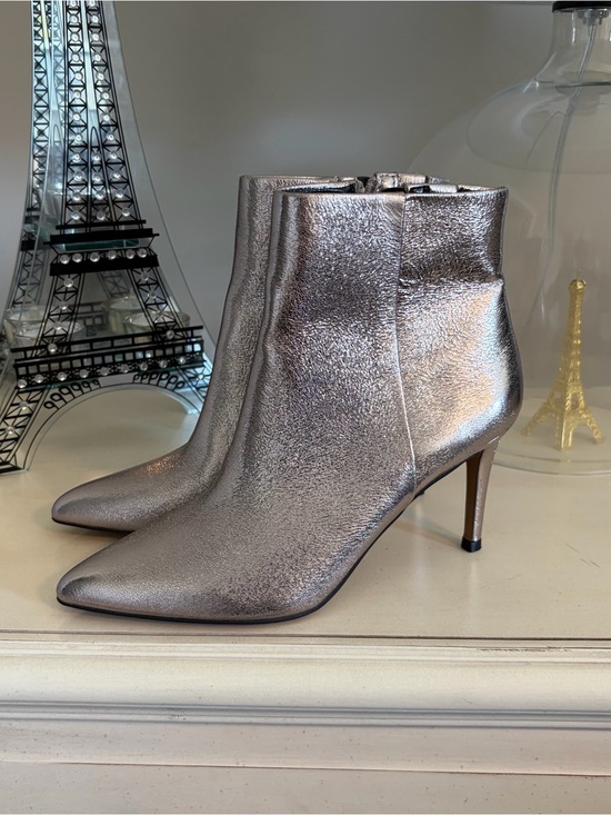 Steven By Steve Madden Shoes - DONATED Steven by Steve Madden Metallic Silver Pointed Ankle Booties